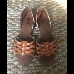 Mossimo Cognac “Leather” Sandals Size 6